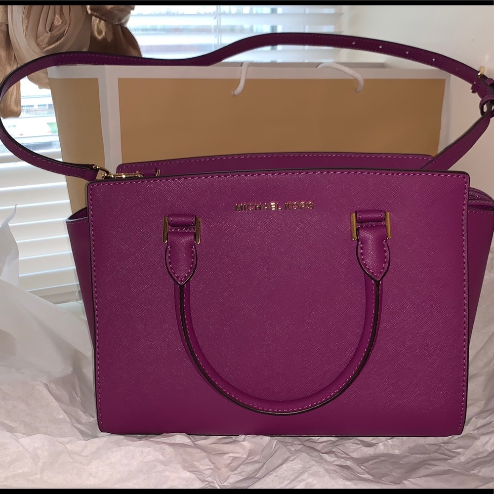 Michael Kors pomegranate Semla medium satchel - Picture 6 of 8